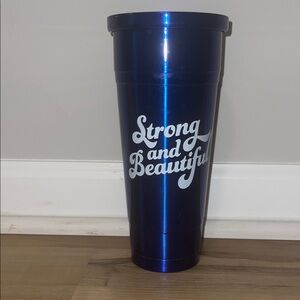 Room Essentials Blue Tumbler with Inspiring Design
